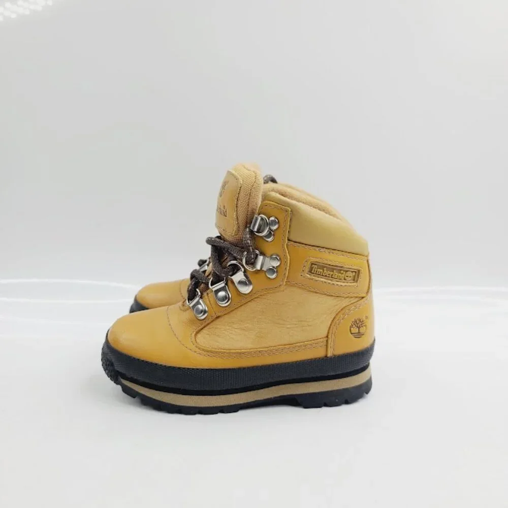 Timberland‎ Boy's Tan Euro Hiker 95895 Leather Classic Ankle Hiking Boot Size 8M